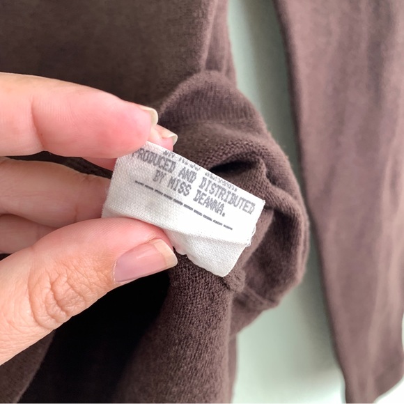 ROBERTA DI CAMERINO vintage Italian designer wool blend turtleneck sweater S - Picture 10 of 12